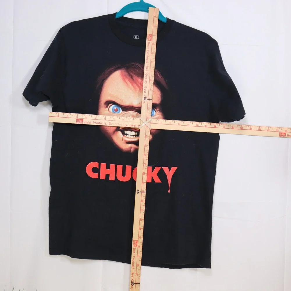 Ripple Junction Chucky Graphic‎ Tee Mens Medium Black Excellent Horror 19x27
